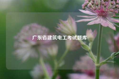 廣東省建筑電工考試題庫-圖1