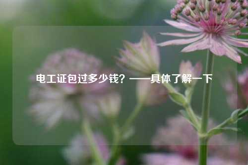 電工證*過多少錢？——具體了解一下-圖1